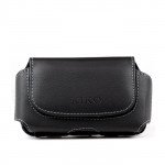 Wholesale iPhone 5S 5 5C 4S Extendable Horizontal Pouch (Round Black)